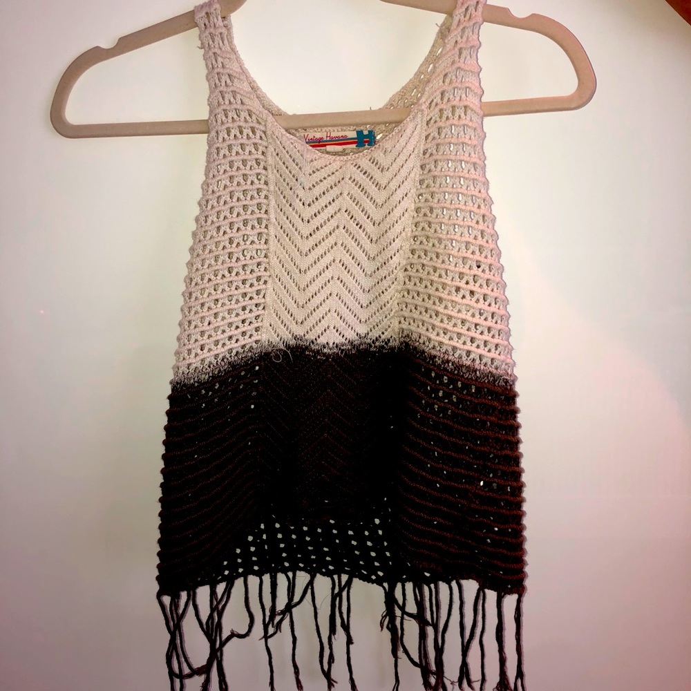 Crochet knit top